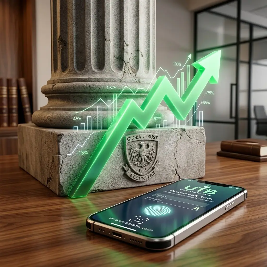 A visual concept showing how to find the best banks for personal loans in the U.S.